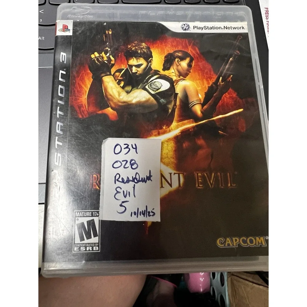 Resident Evil 5 Sony PlayStation 3 PS3 Capcom BLUS-30270‎ Complete CIB